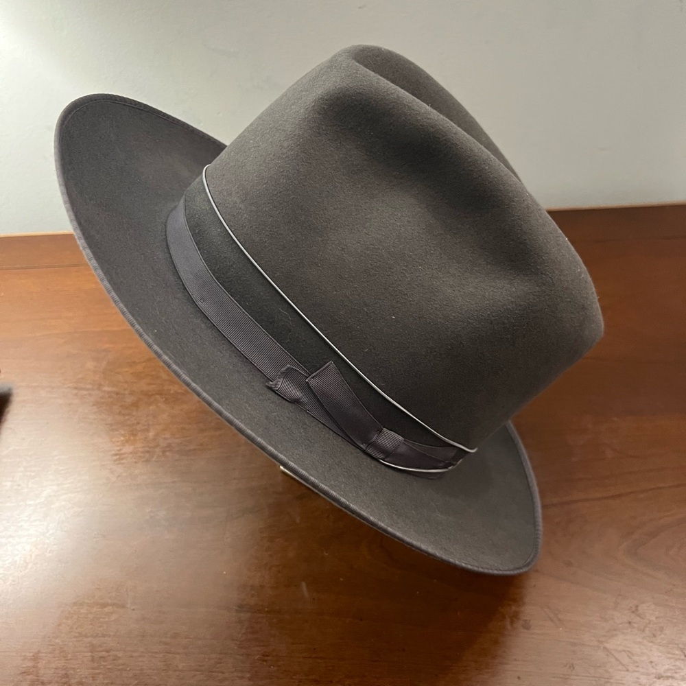 Borsalino “Alessandria” Classic Fedora Hat Sz 7 1/4